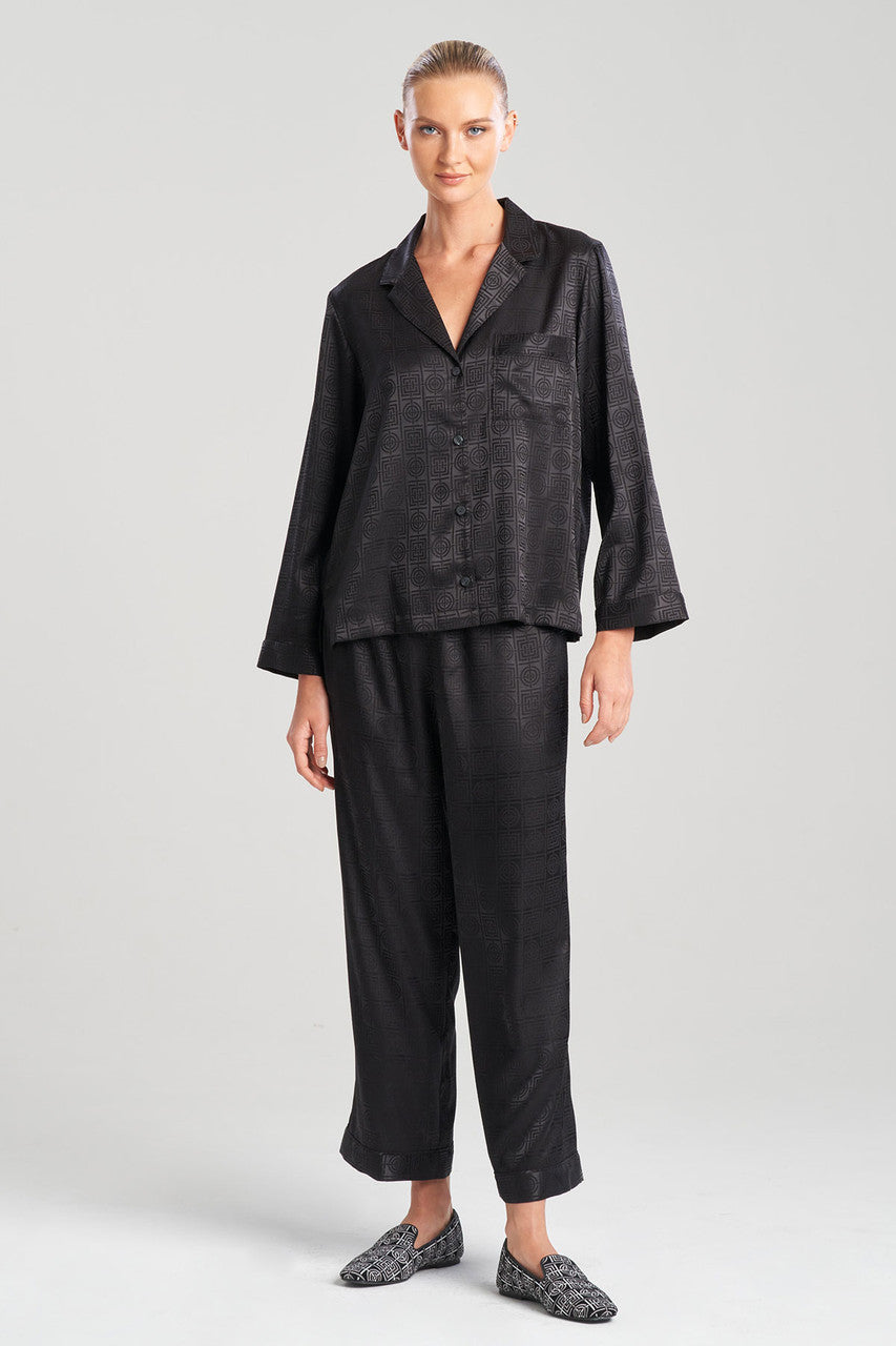 Buy Infinity Jacquard PJ in Black Online Black