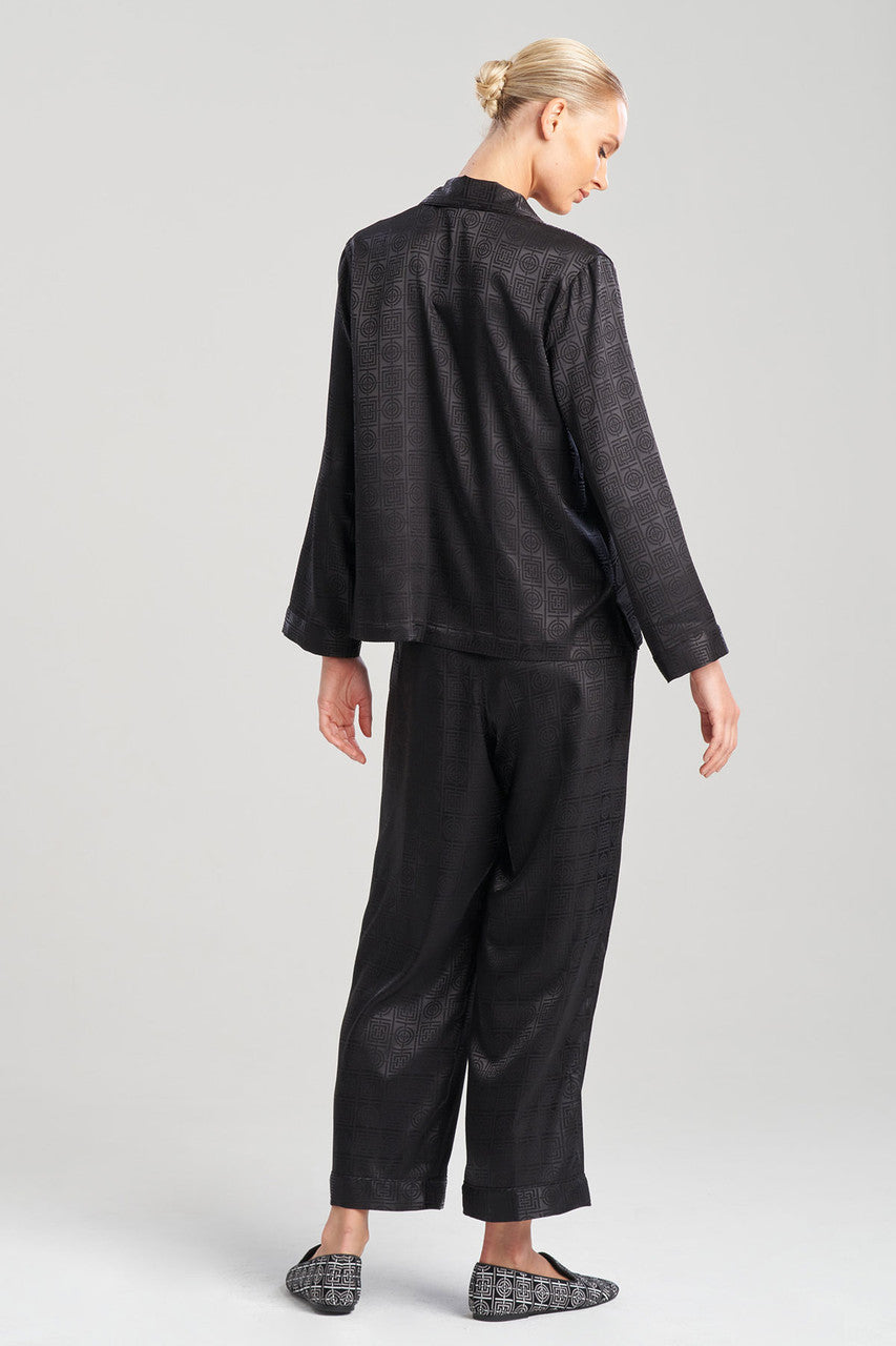 Buy Infinity Jacquard PJ in Black Online Black