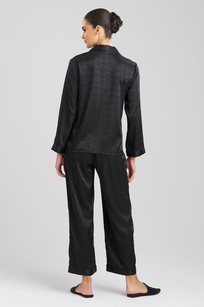 Buy Infinity Jacquard PJ in Black Online Black