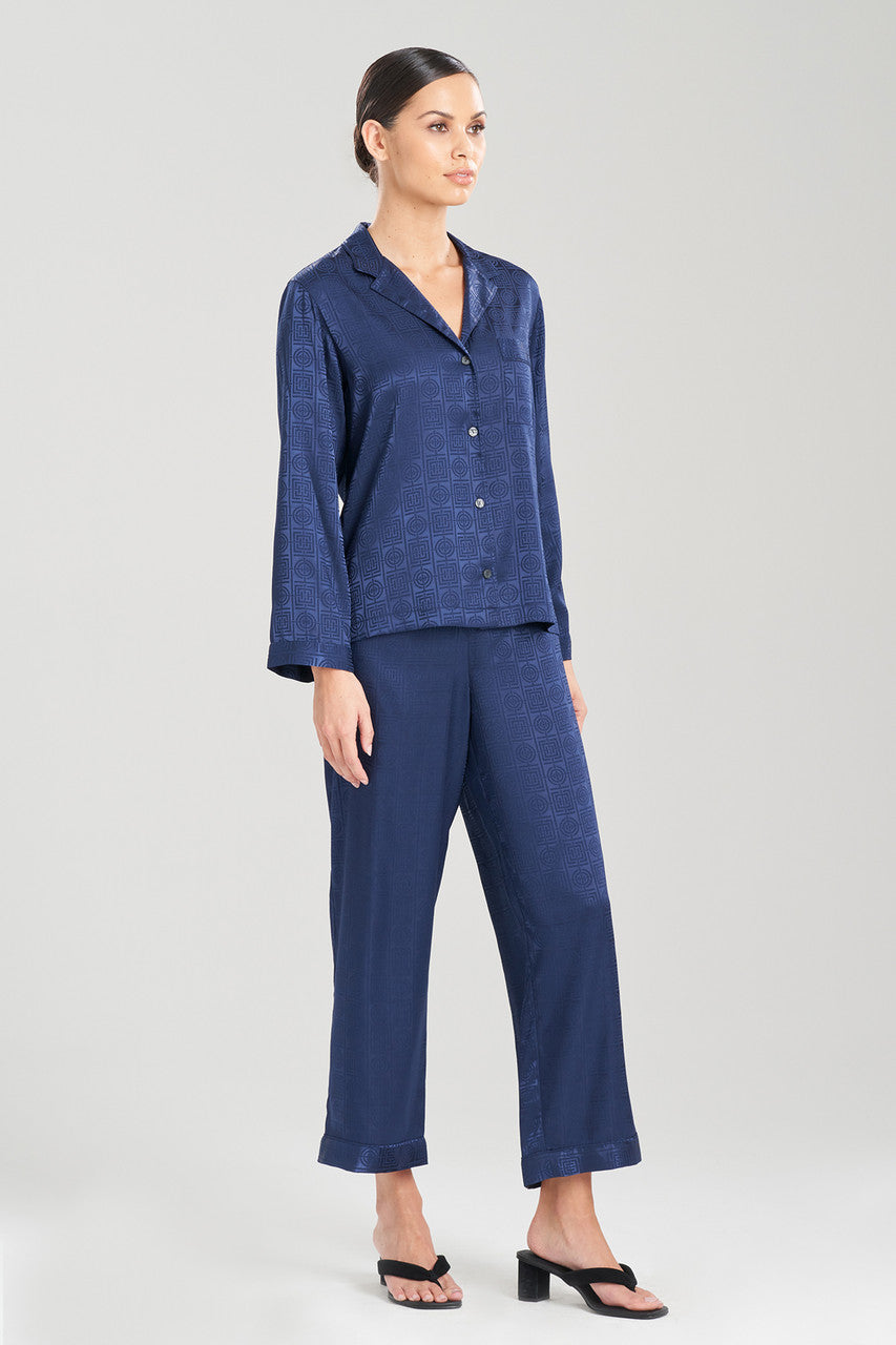 Buy Infinity Jacquard PJ in Midnight Heather Navy Online Midnight Heather Navy