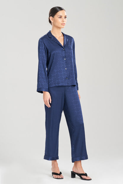 Buy Infinity Jacquard PJ in Midnight Heather Navy Online Midnight Heather Navy