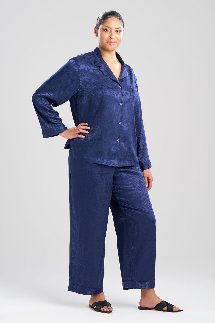 Buy Infinity Jacquard PJ in Midnight Heather Navy Online Midnight Heather Navy