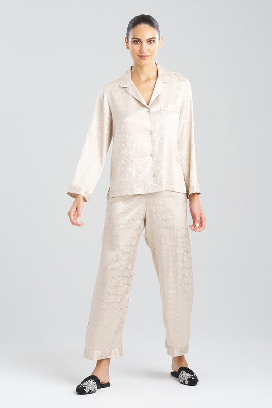 Buy Infinity Jacquard PJ in Sand Taupe Online Sand Taupe