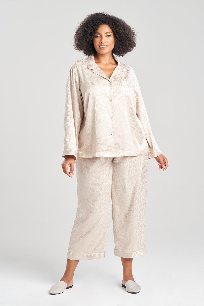 Buy Infinity Jacquard PJ in Sand Taupe Online Sand Taupe