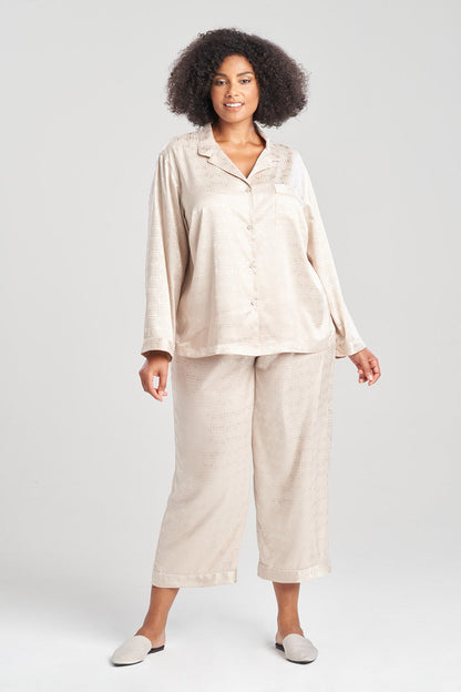 Buy Infinity Jacquard PJ in Sand Taupe Online Sand Taupe