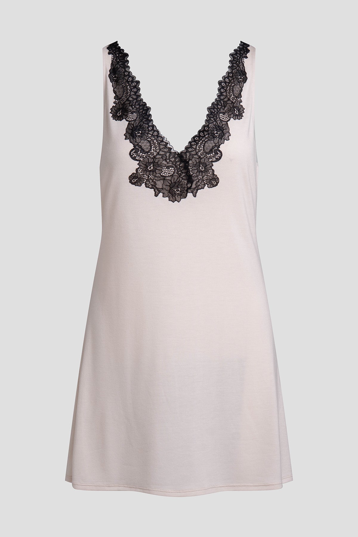 Luxe Shangri-La TENCEL™ V-Neck Chemise Pearl