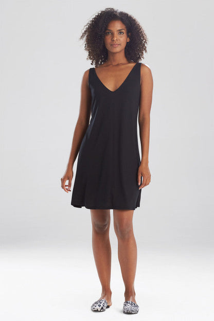 Buy Shangri-La TENCEL™ V-Neck Chemise in Black Online Black