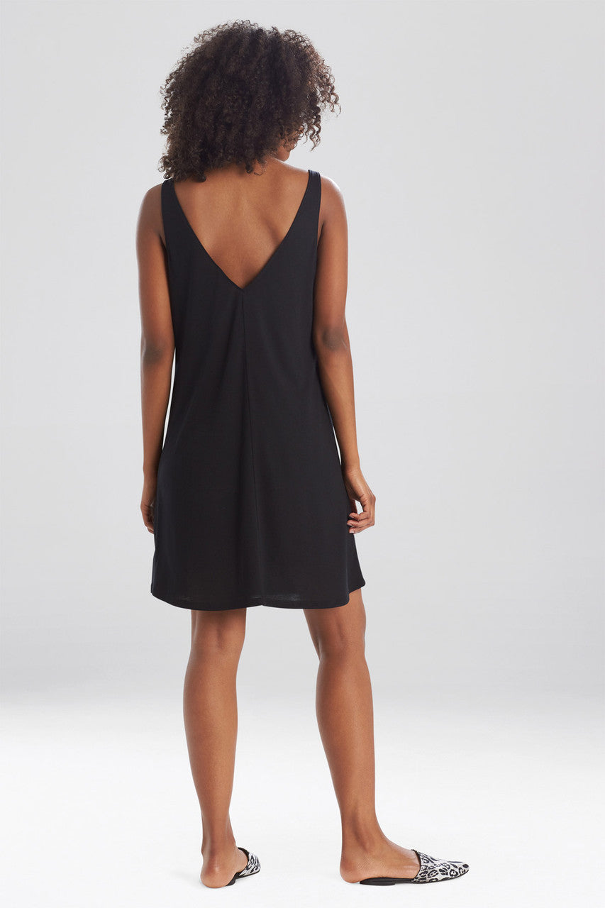 Buy Shangri-La TENCEL™ V-Neck Chemise in Black Online Black