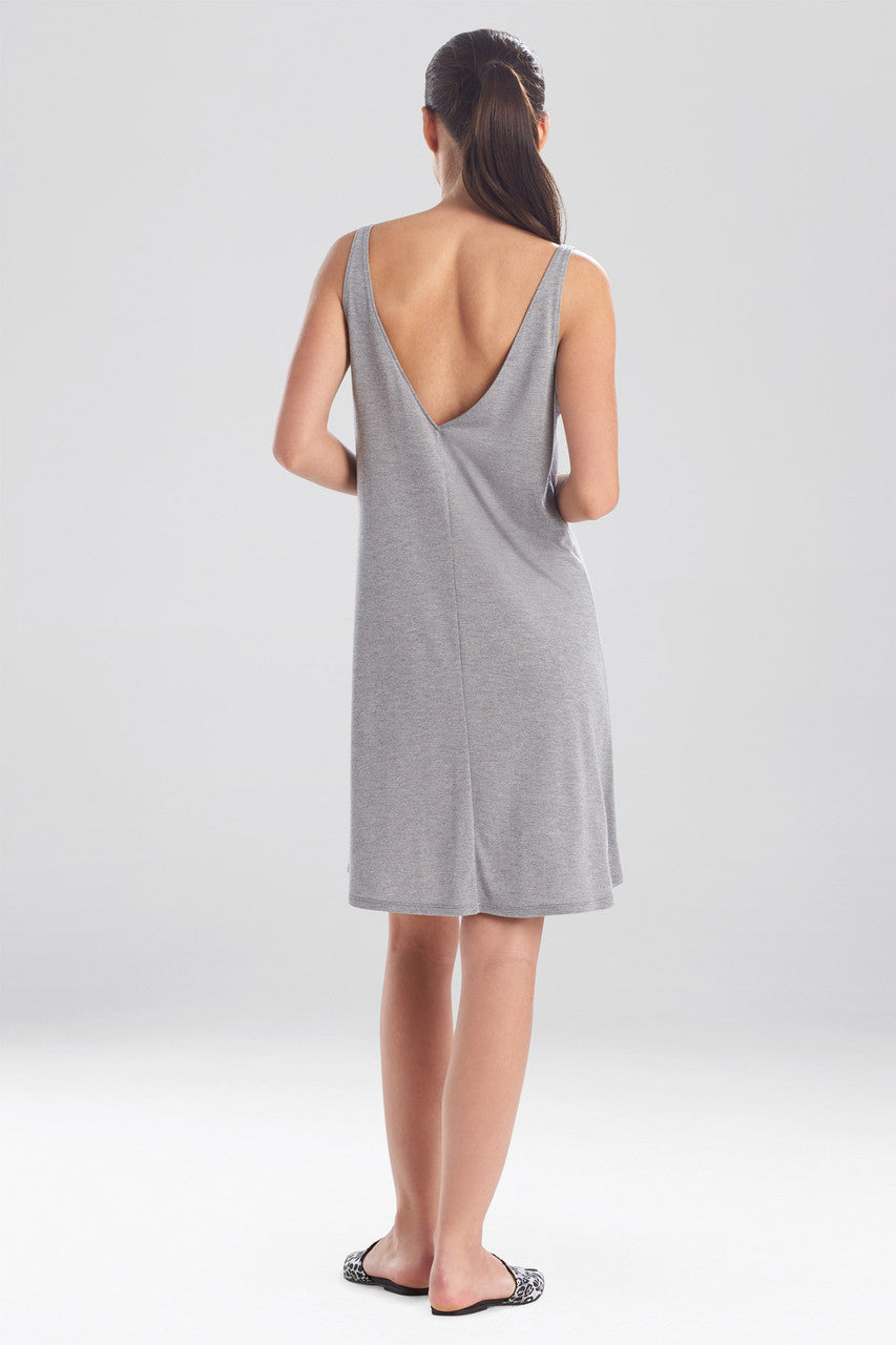 Buy Shangri-La TENCEL™ V-Neck Chemise in Heather Grey Online Heather Grey
