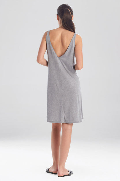 Buy Shangri-La TENCEL™ V-Neck Chemise in Heather Grey Online Heather Grey