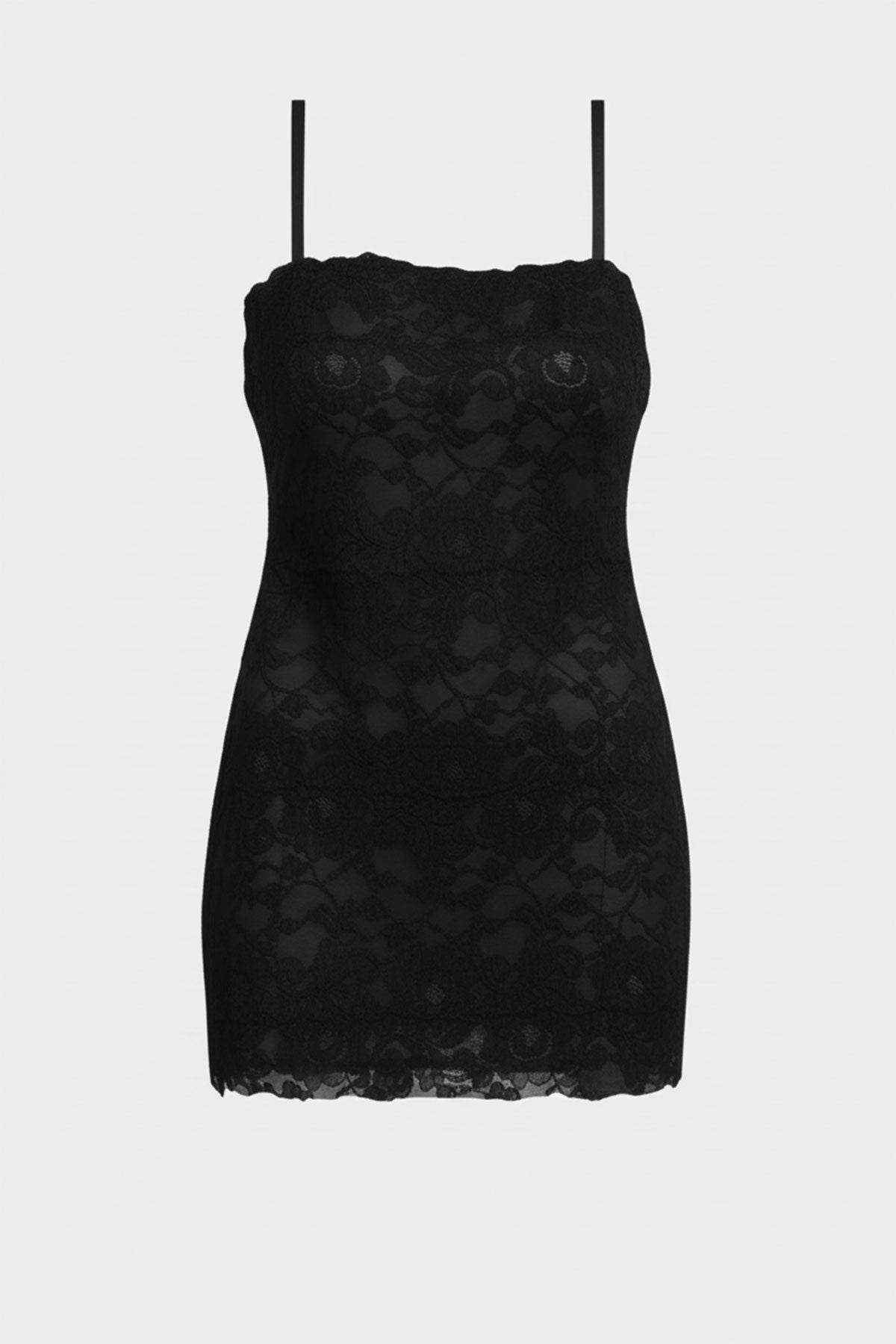 Buy Peony Allover Lace Chemise in Black Online Black