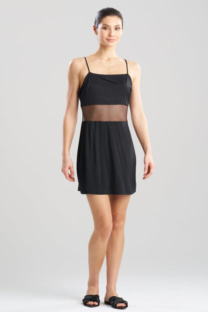 Gisele Mesh Chemise Black