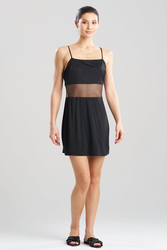 Gisele Mesh Chemise Black