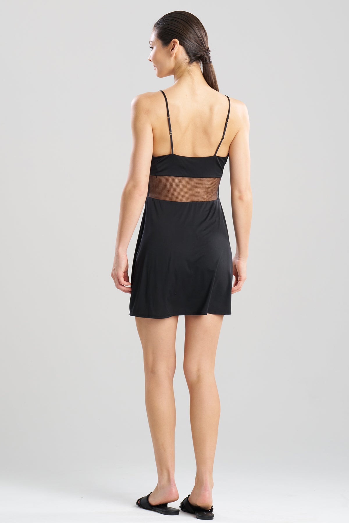 Gisele Mesh Chemise Black