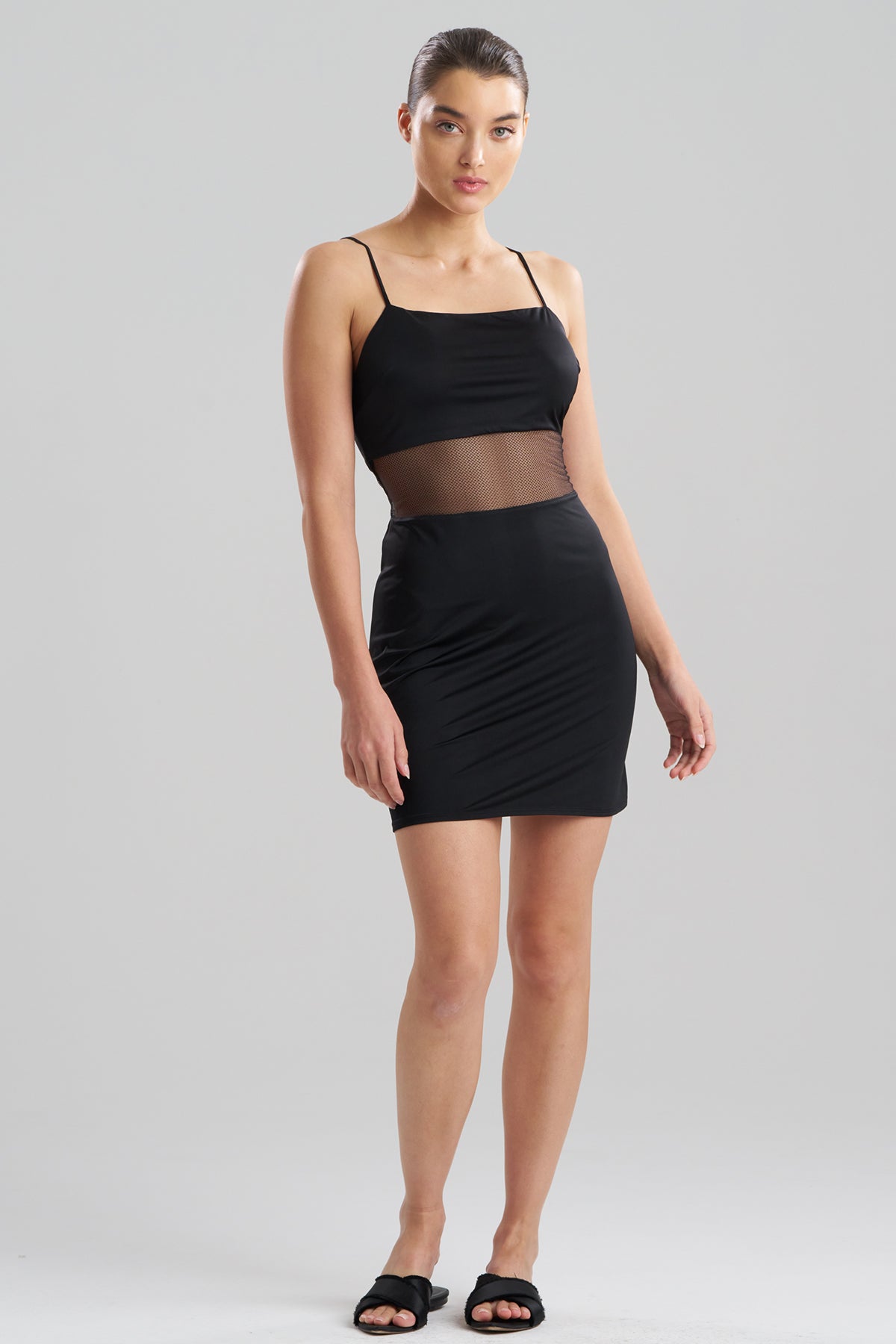 Gisele Mesh Chemise Black