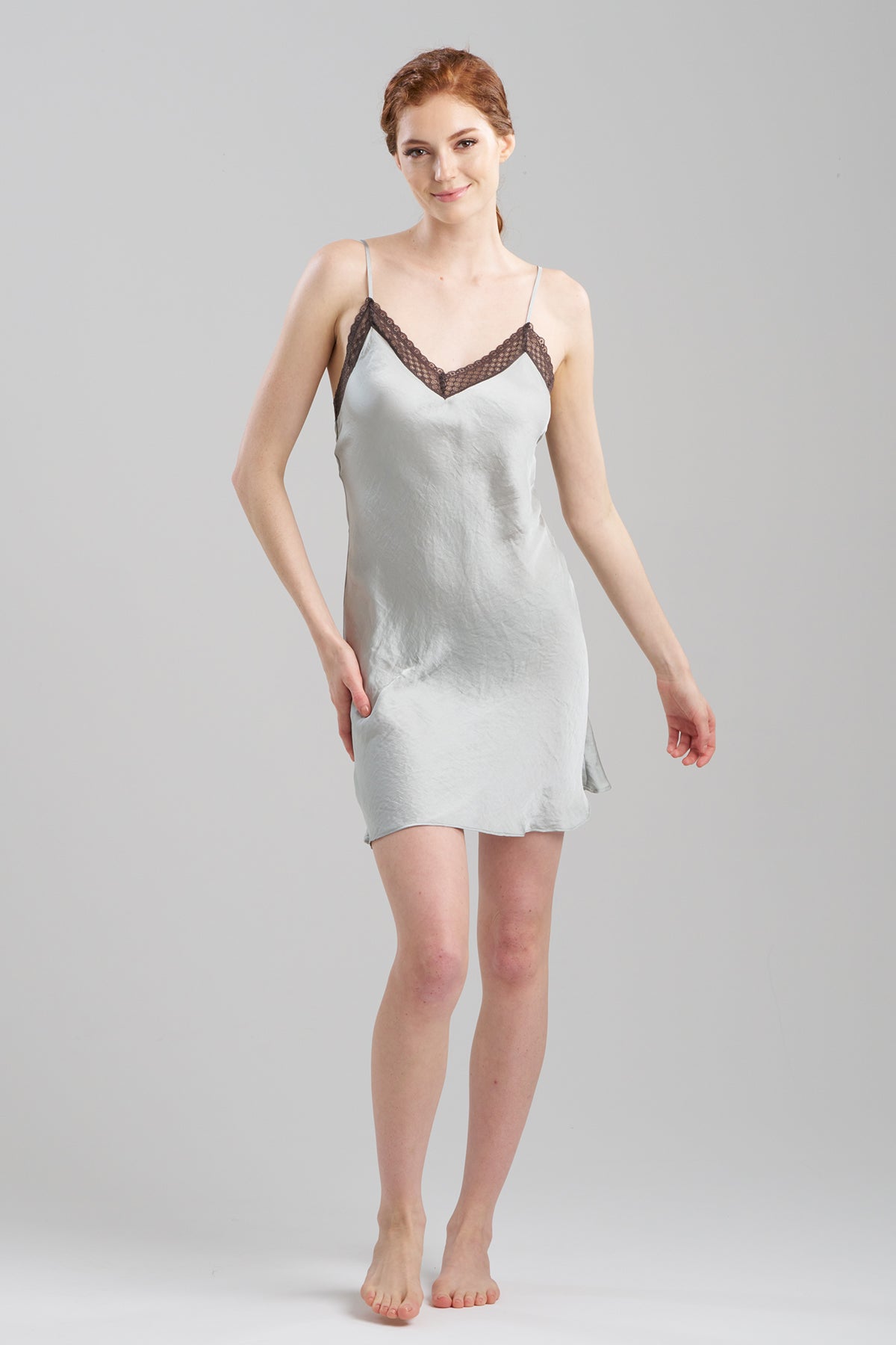 Buy Ashley Icon Lace Chemise in Celadon Online Celadon