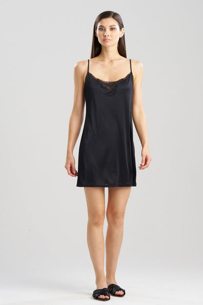 Buy Body Doubles Lace Applique Chemise in Black Online Black