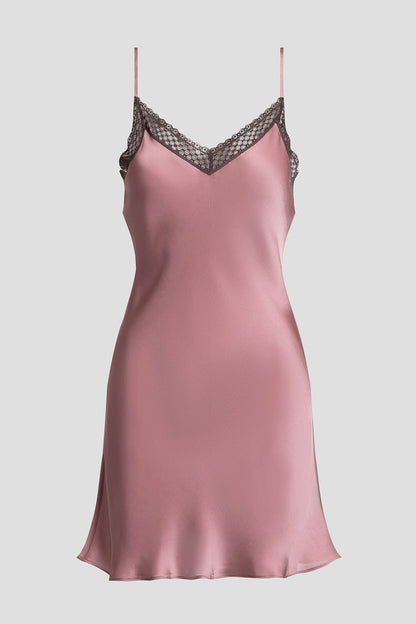 Ashley Icon Lace Chemise Tea Pink