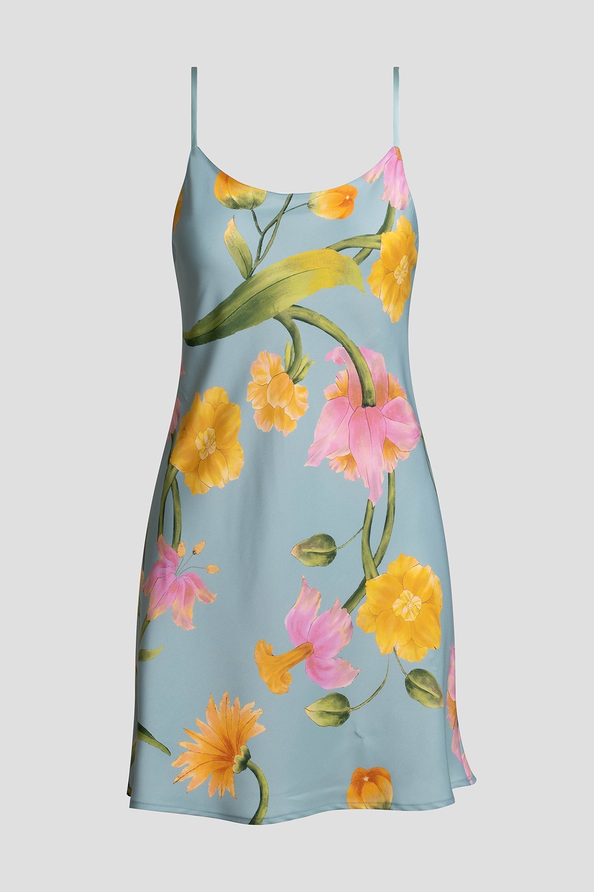 Solene Matte Charmeuse Chemise Multi
