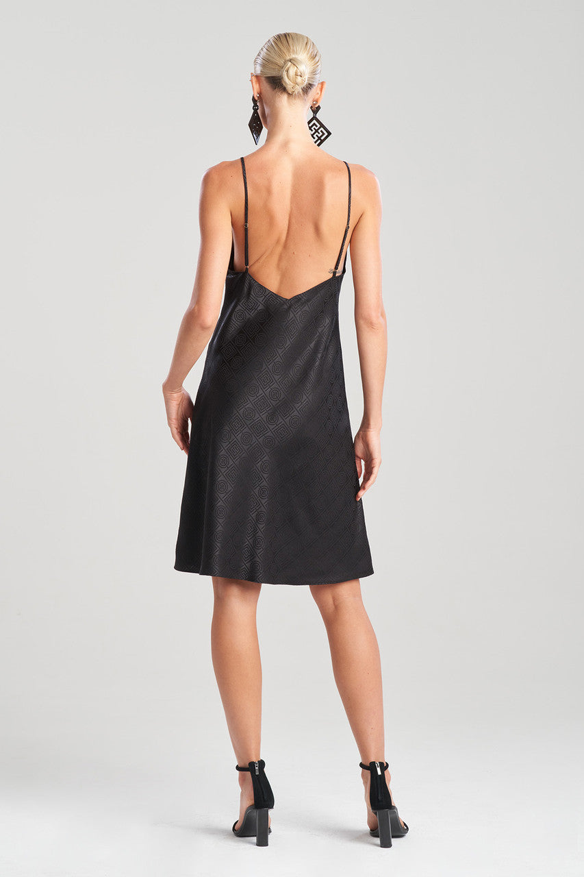 Buy Infinity Jacquard Slip in Black Online Black