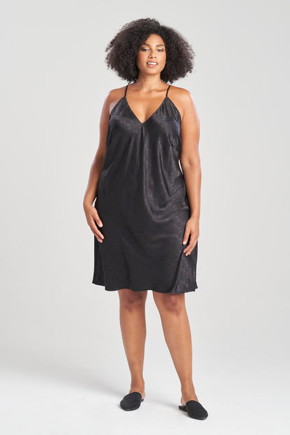 Buy Infinity Jacquard Slip in Black Online Black