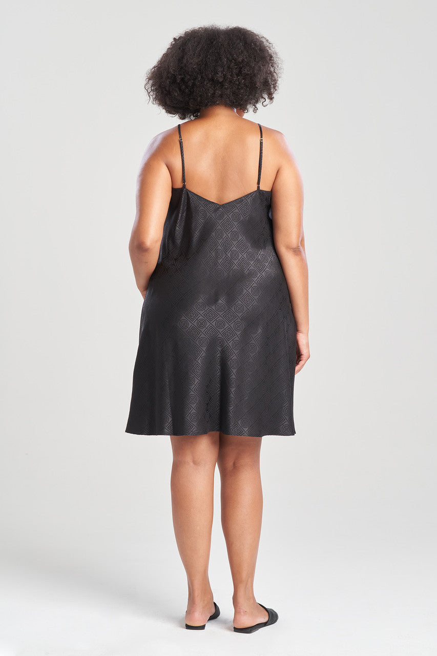 Buy Infinity Jacquard Slip in Black Online Black