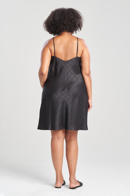 Buy Infinity Jacquard Slip in Black Online Black