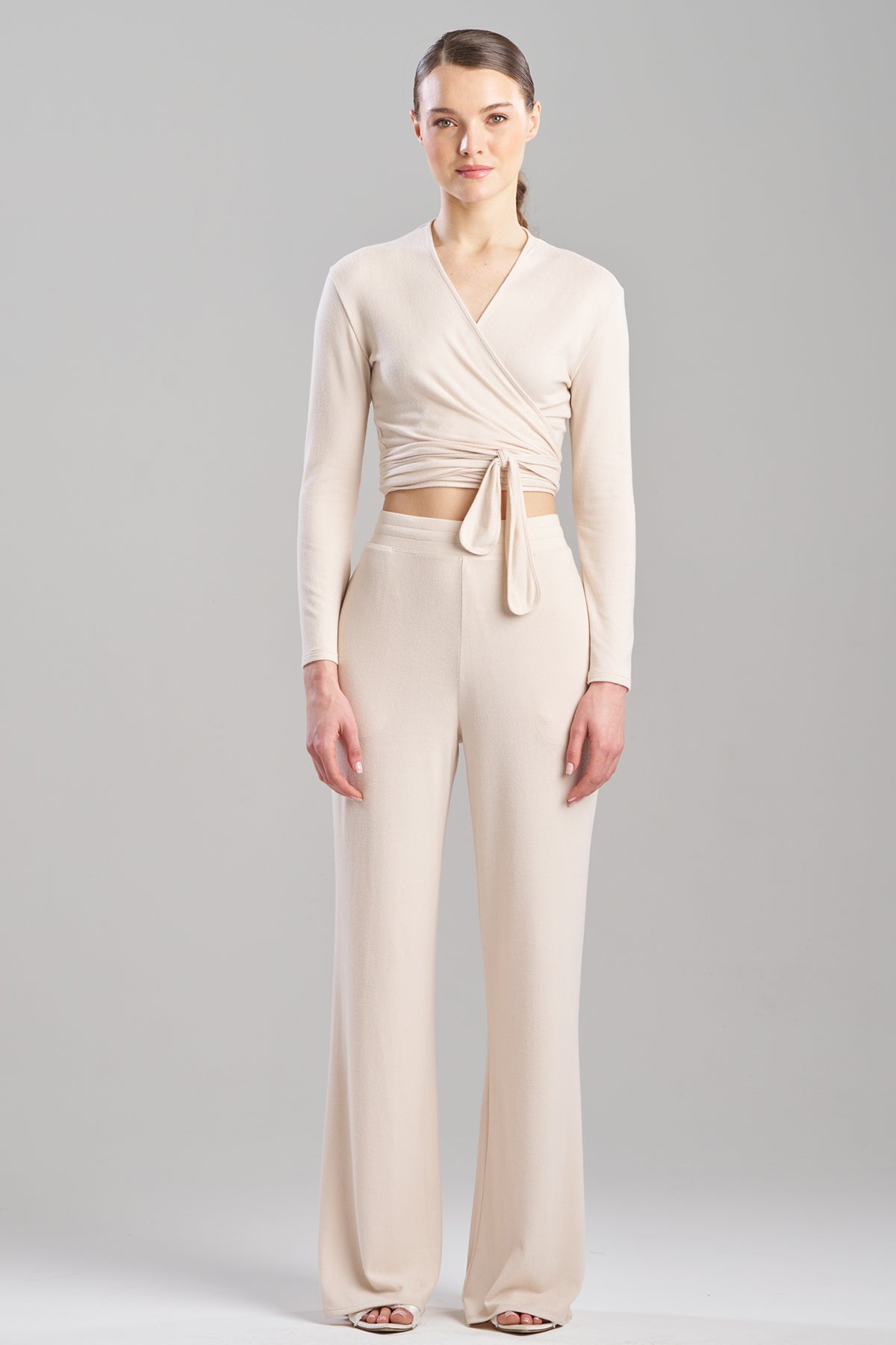 Bliss Essentials Wide Leg Pants Wheat