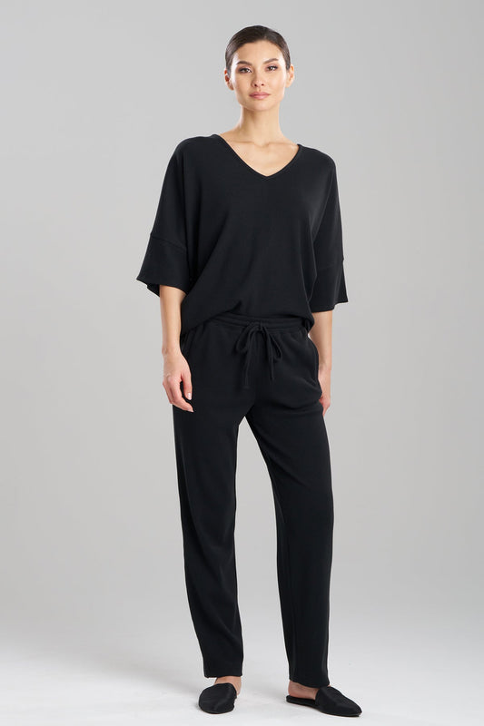 Tranquility Waffle Tapered Pants Black