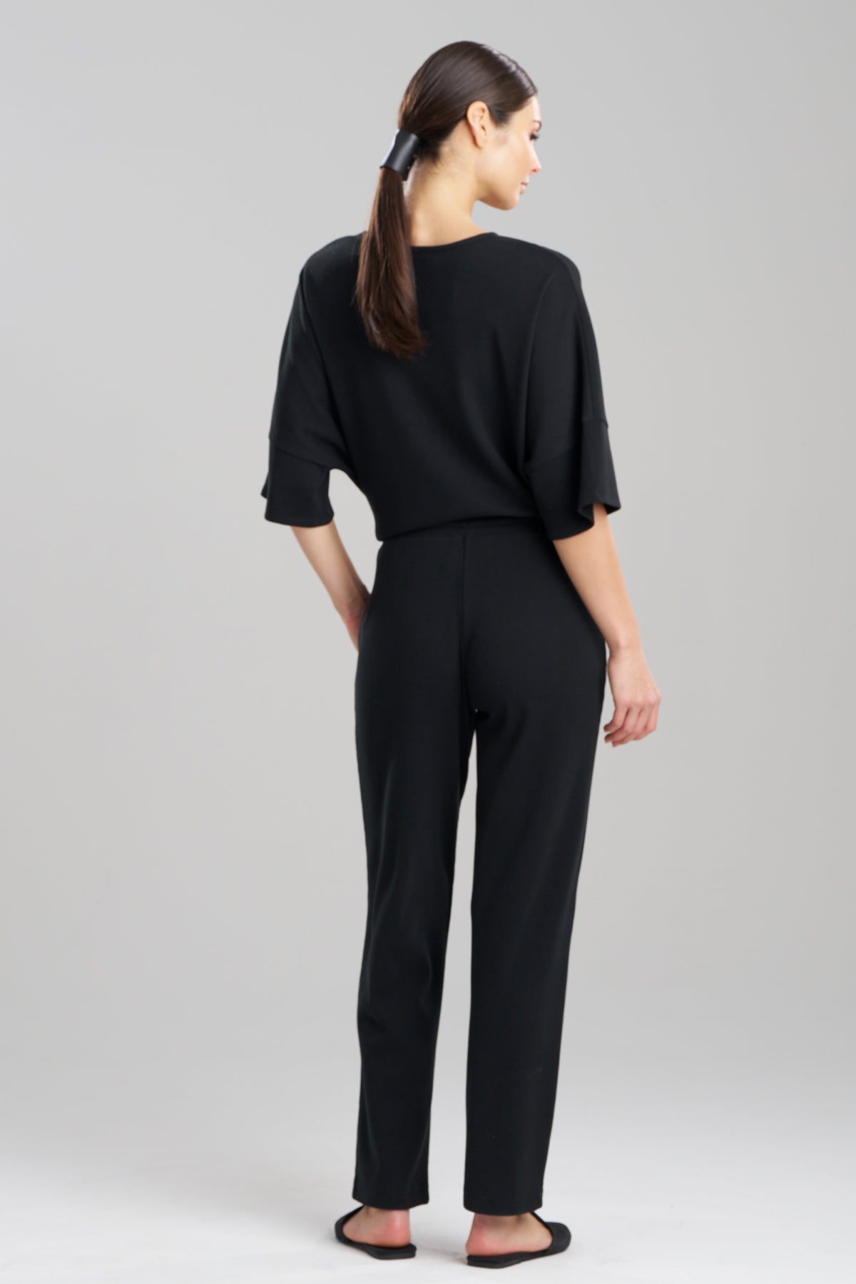Tranquility Waffle Tapered Pants Black