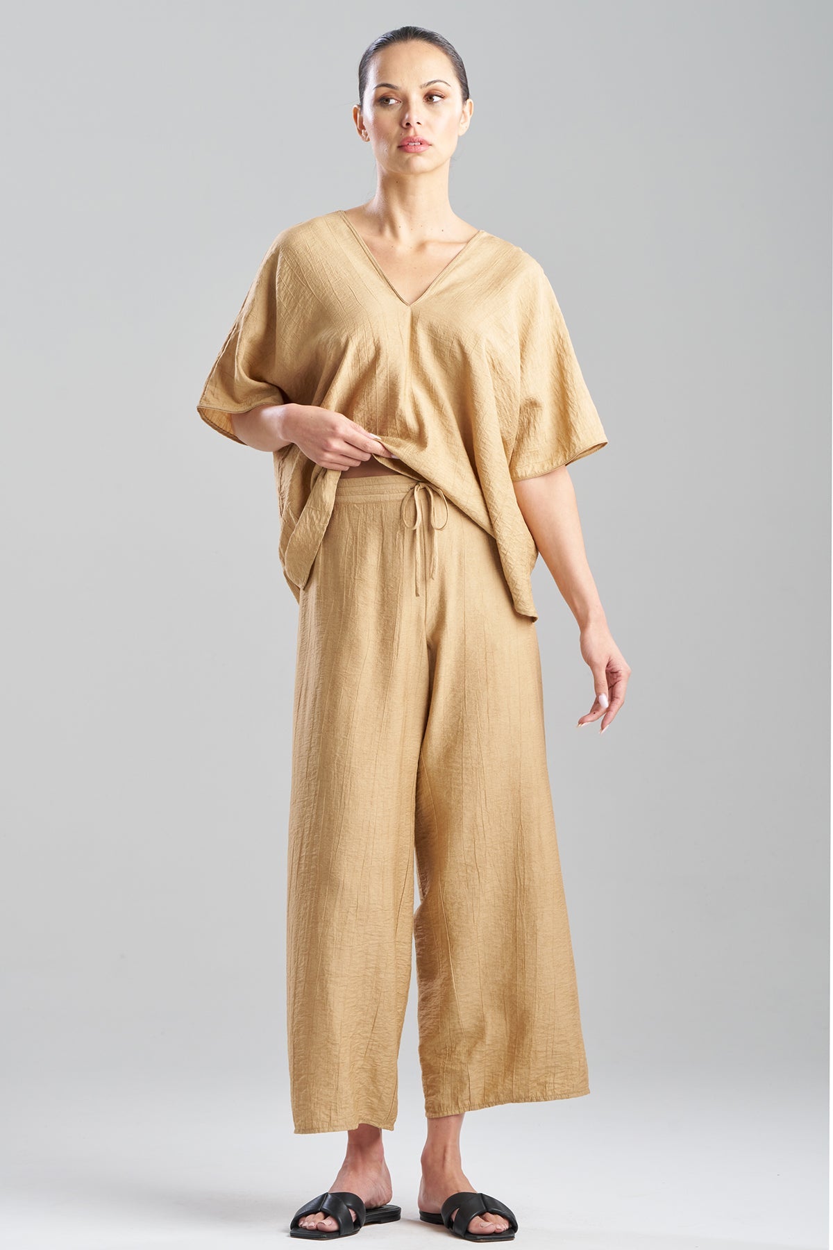 Terra Foil Crinkle Pants Cavern Clay