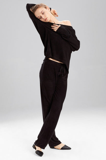 Buy Terry Lounge Pants in Black Online Black