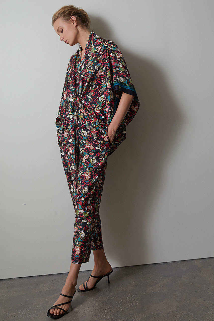 Buy Tea Garden Pants in Black Multi Online Black Multi