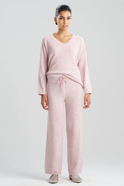 Buy Aura Heather Chenille Straight Leg Pants in Heather Nude Blush Online Heather Nude Blush