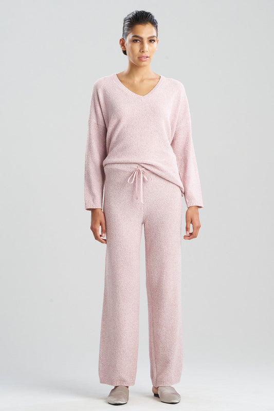 Buy Aura Heather Chenille Straight Leg Pants in Heather Nude Blush Online Heather Nude Blush