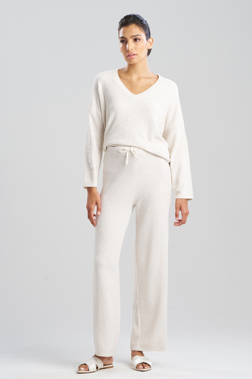 Buy Aura Heather Chenille Straight Leg Pants in Heather White Opal Online Heather White Opal