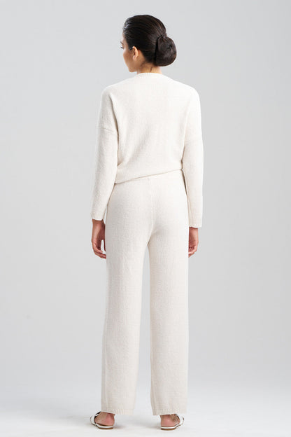 Buy Aura Heather Chenille Straight Leg Pants in Heather White Opal Online Heather White Opal