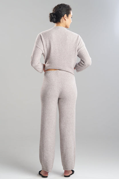 Buy Aura Heather Chenille Straight Leg Pants in Truffle Online Truffle