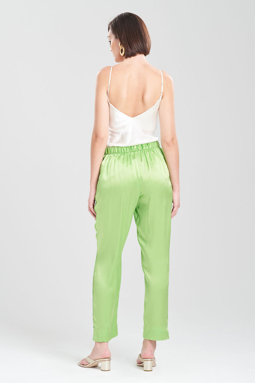 Buy Key Essentials Silk Straight Leg Pants in Limon Online Limon