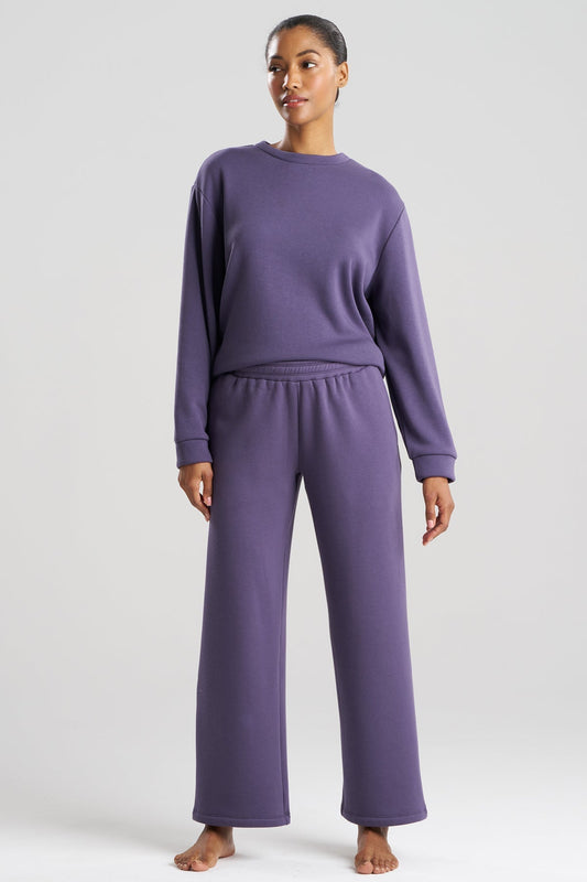 Nova Cozy Brushed Knit Everywhere Straight Leg Pants Twilight Blue