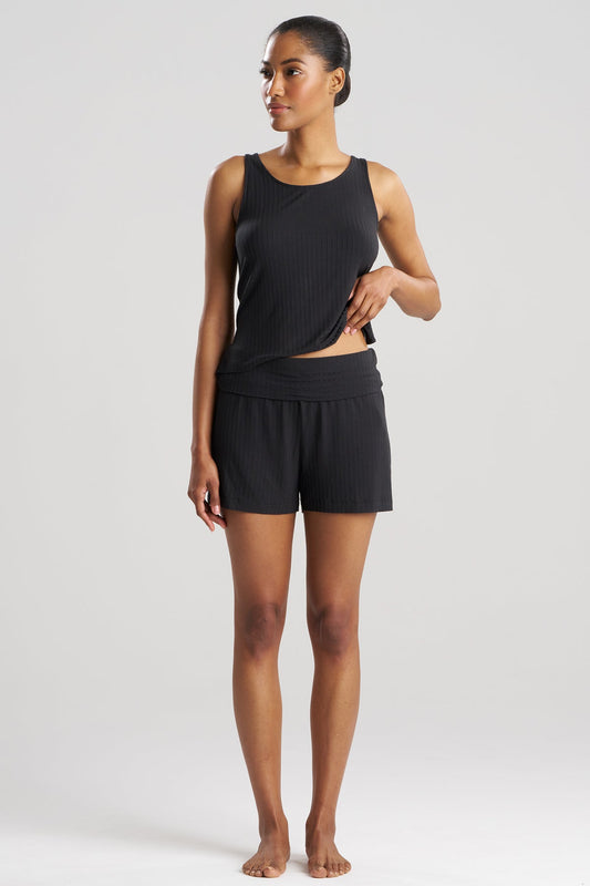 Skye Rib Ease Shorts Black