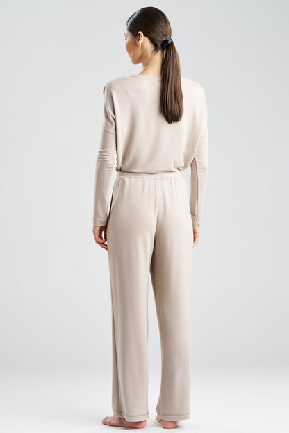 Kaia Terry Everywhere Straight Leg Pants Amaretto