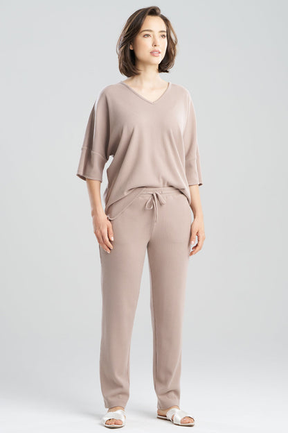 Tranquility Waffle Tapered Pants Mink