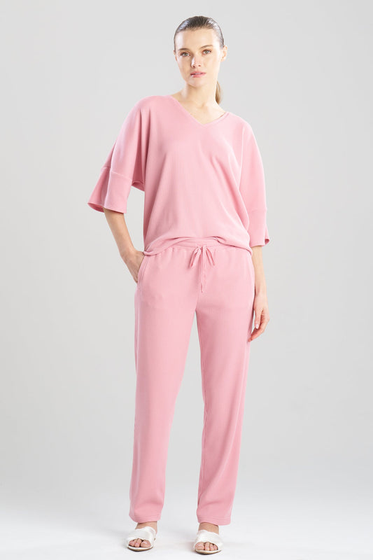 Tranquility Waffle Tapered Pants Rose