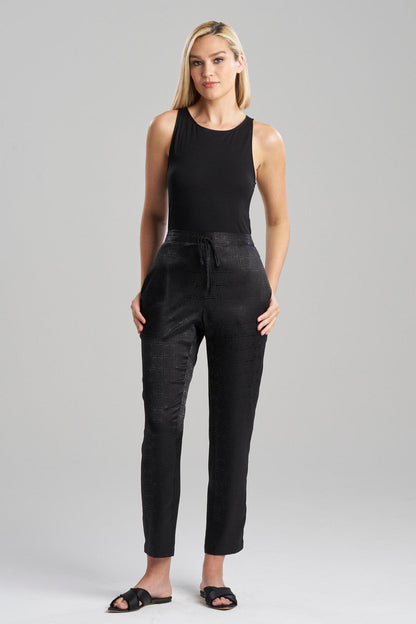 Buy Infinity Jacquard Pants in Black Online Black