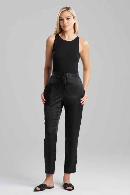 Buy Infinity Jacquard Pants in Black Online Black
