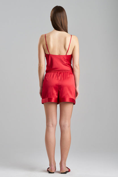 Buy Glamour Drawstring Shorts in Brocade Red Online Brocade Red