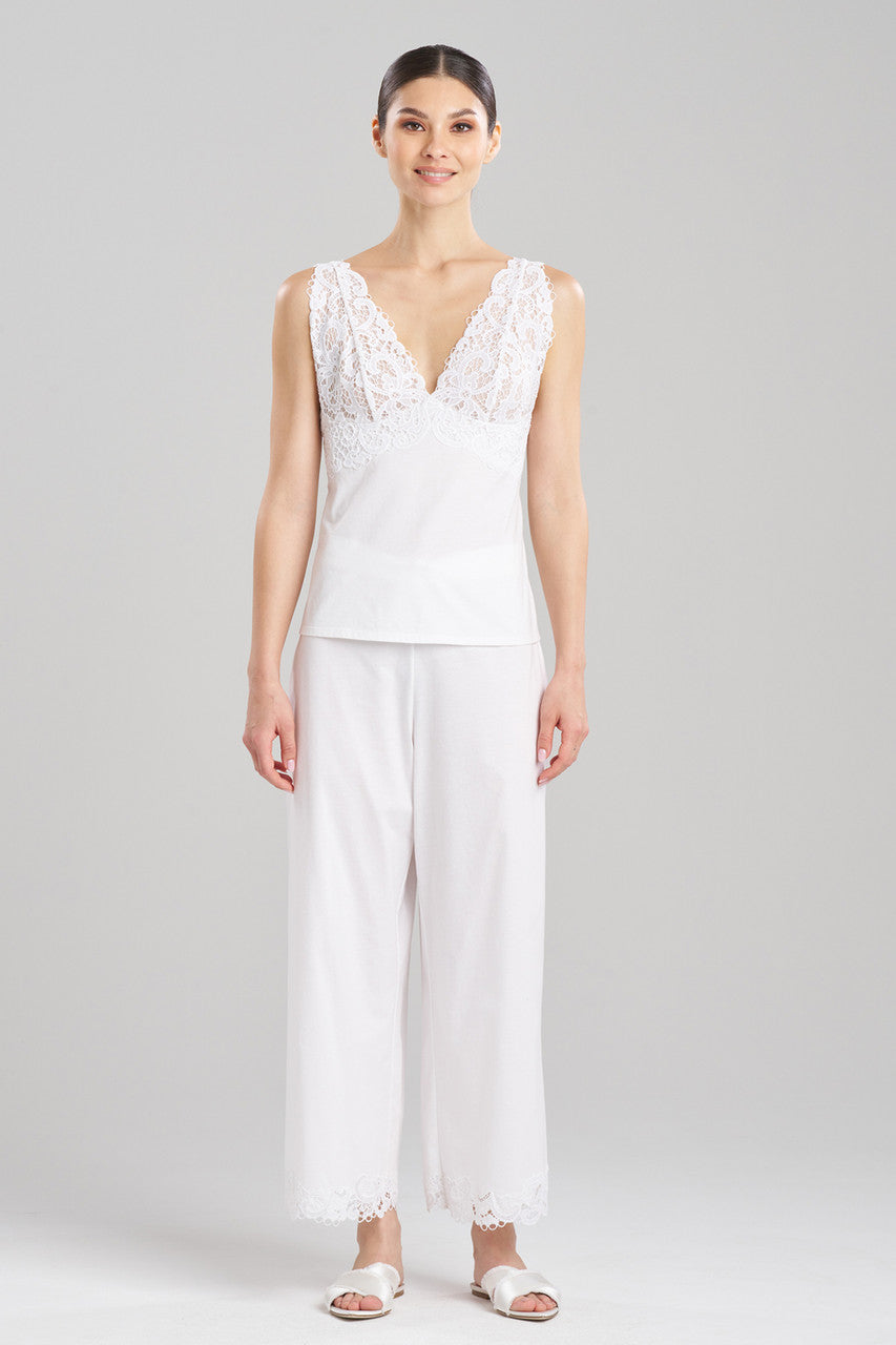 Buy Bliss Harmony Lace V-Neck Cami in White Online White