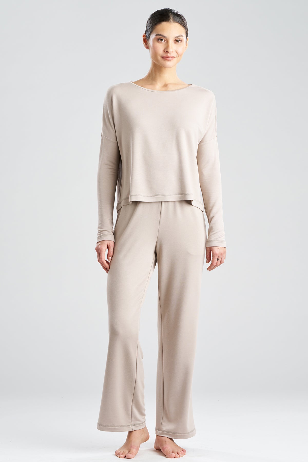 Kaia Terry Destination Long Sleeve Top Amaretto