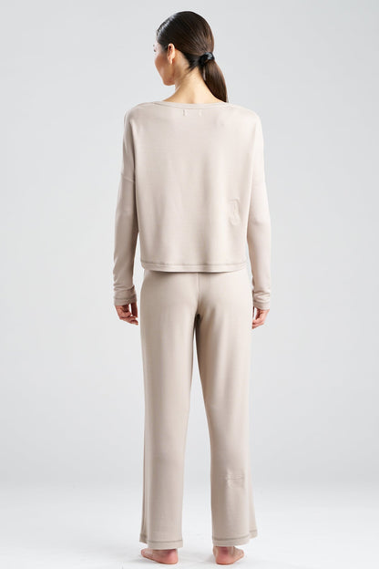 Kaia Terry Destination Long Sleeve Top Amaretto